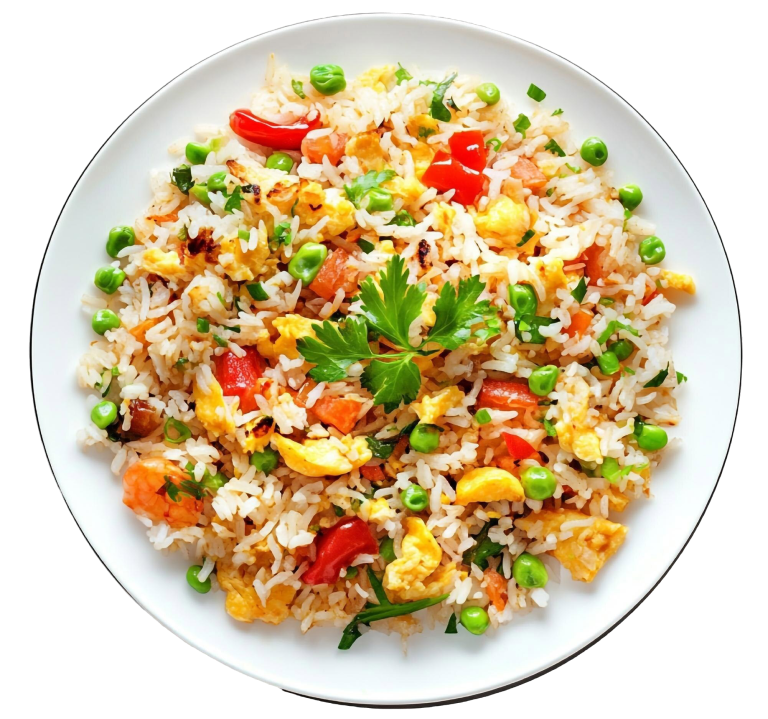 Fried Rice in white dish